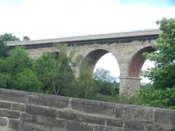 Fourth oblique view of Newton Cap Railway Viaduct over River Wear, Bishop Auckland July 2016